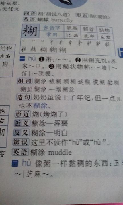 "糊″有几个读音?