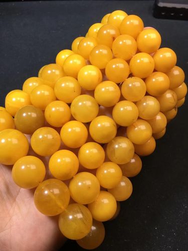 厂家直销纯天然蜜蜡老蜜圆珠手串品质非常好直径14-19 重242.8克