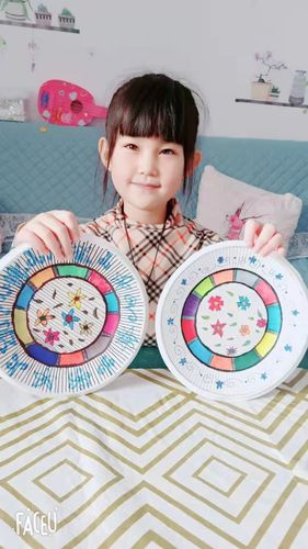 纸盘装饰画——胜利中路小学生命化教育美术课