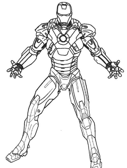 美术/创意画/简笔类素材钢铁侠_钢铁侠_美术_创意画_素材_绘画_绘画