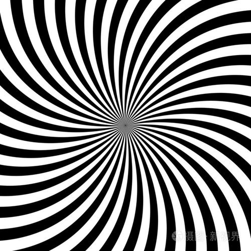 黑白催眠背景插图