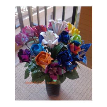 折纸包花束的包法图解步骤