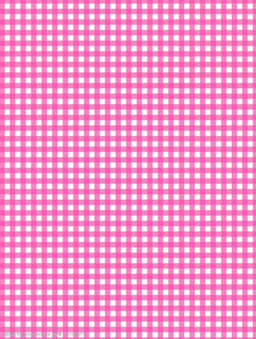 粉嫩格子背景花纹图片