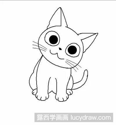 儿童画教程:教你画起司猫