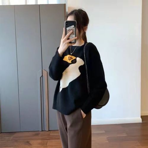 时尚穿搭图片女2021,2021秋冬时尚穿搭 秋冬温柔系穿搭套装女2021新款港风复古减龄毛衣时尚