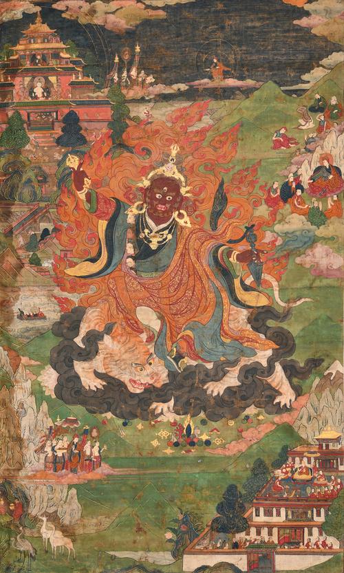 莲师八变之忿怒莲师唐卡