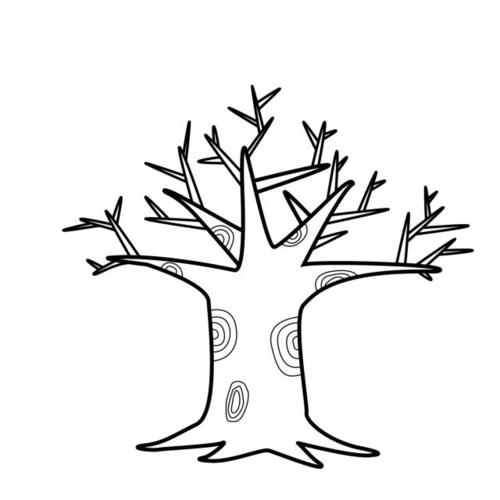 树干简笔画画法步骤教程 树干怎么画?