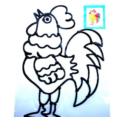 kt公鸡 儿童益智画画玩具胶画 月亮沙魔幻贴 开发宝宝