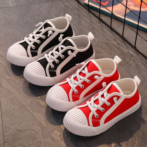 儿童帆布鞋2021春秋款女童布鞋透气休闲鞋男童一脚蹬