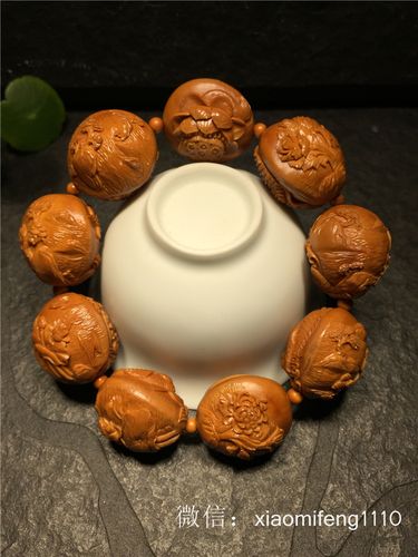 一波纯手工雕刻的橄榄核雕精品欣赏