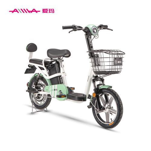 爱玛新国标电动车春风 48v12ah可提锂电 轻便代步 时尚可人 通勤外卖