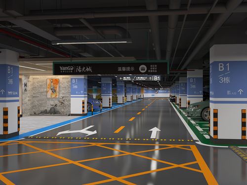 地下停车场效果图(阳光城)