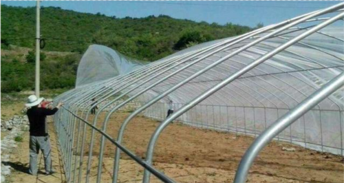 12米跨度的大棚,薄膜是怎么安装的?没点技术,经验还真