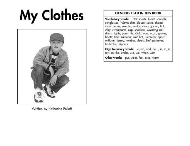 线条简笔画英语小故事电子书my clothes