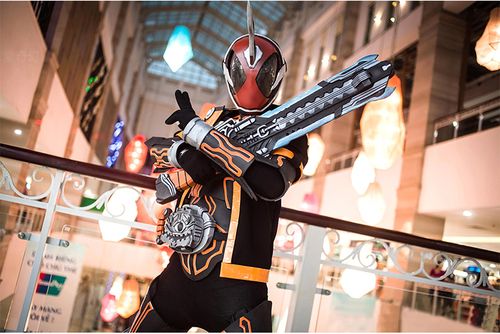 ghost假面骑士皮套cos服装1:1可穿戴头盔摆件盔甲手工