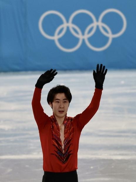 2018年平昌冬奥会上,金博洋发挥出色,夺得第四名,创造了中国男子单人