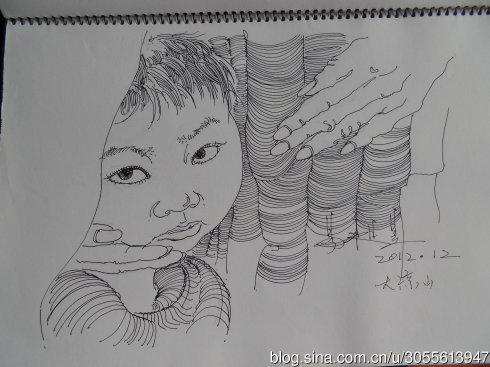 穷苦人简笔画