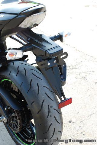 09年 kawasaki 黑色暴走忍者 zx-6r 带鬼爪版花 图片 4