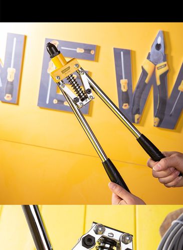 得力手动双把螺母拉铆枪省力拉杆式拉帽枪铆钉枪拉钉枪工具