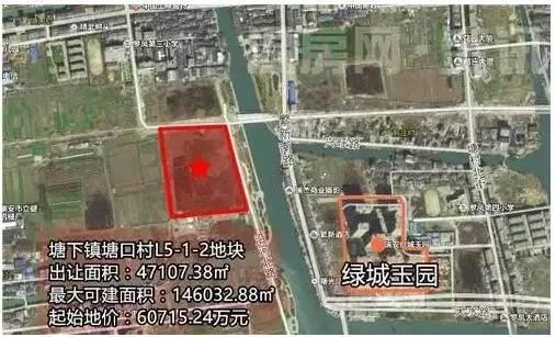 恒大13亿竞得塘下商住地,楼面价8902元/㎡!