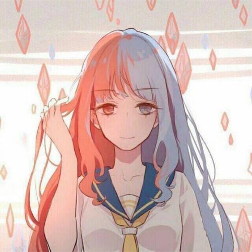 手绘,插画小清新女,闺蜜,情侣头像