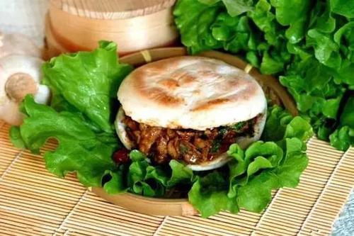 兰州美食肉夹馍图片