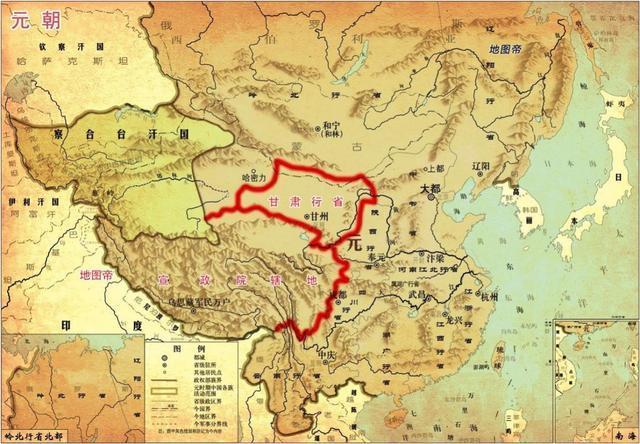 元朝数量小面积大的省份