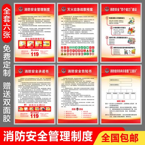 消防安全制度上墙牌管理制度牌工厂车间安全生产管理规章制度标牌