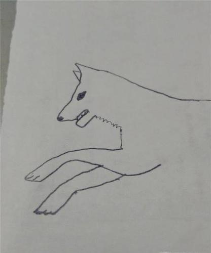 奔跑中的狼怎么画