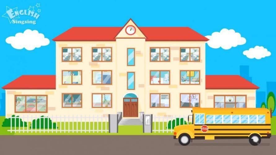 磨耳朵单词动画school学校