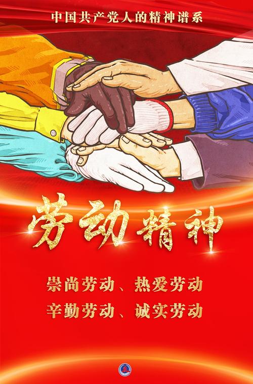 海报劳动精神