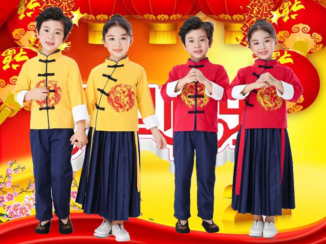 女t 上新儿童新年拜年衣服披肩过年服装斗篷幼儿防风装扮较厚宝宝