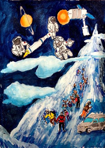 "中国情"高新区(新市区)学生绘画作品评比活动