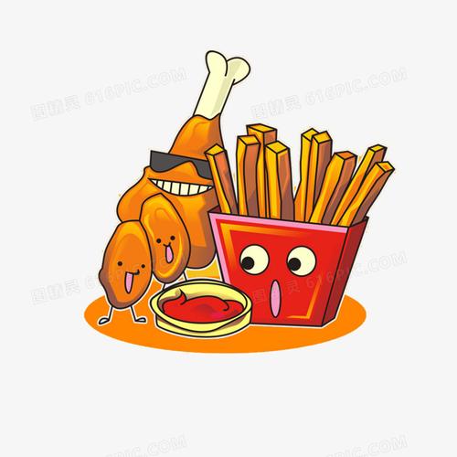 卡通漫画快餐