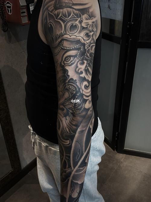 新传统象神花臂纹身_纹身_花臂_刺青_我的纹身分享_美