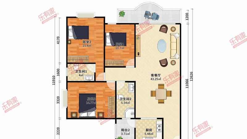 新时代花园户型图