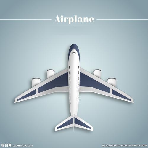 飞机俯视图图片