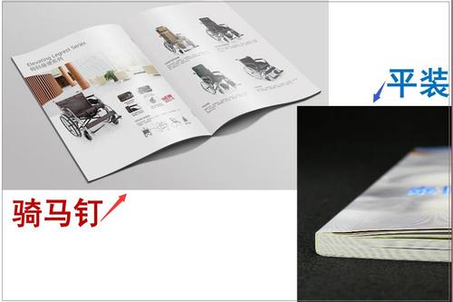 不知道平装和骑马钉什么区别的请看下图