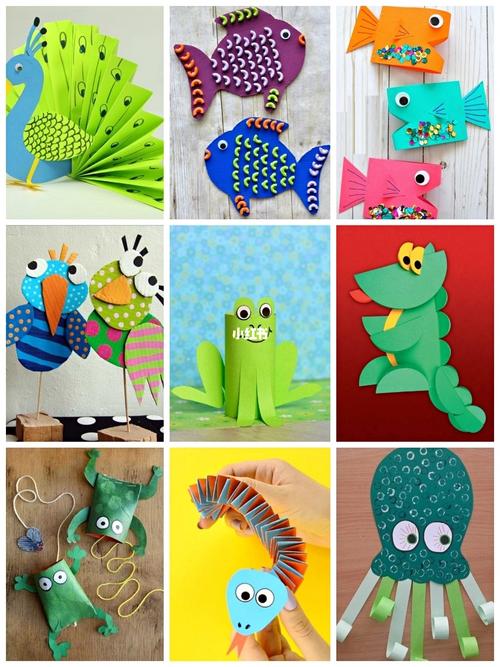 卡纸手工6|动物剪纸手工创意美术绘画diy_手工制作_diy_绘画_剪纸