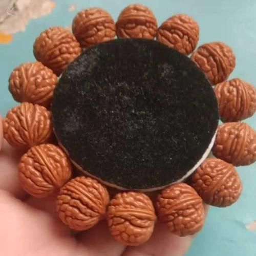 刺龙纹桃核手串秦岭桃核桃胡手串荔枝纹霸王龙刺龙纹疙瘩纹正圆桃