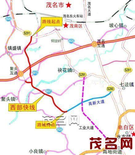 西部快线项目位置示意图.制图 蓝小明"就似捡到宝.