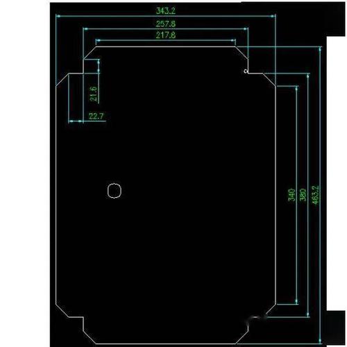 门板cad钣金展开图及折弯线怎么画?