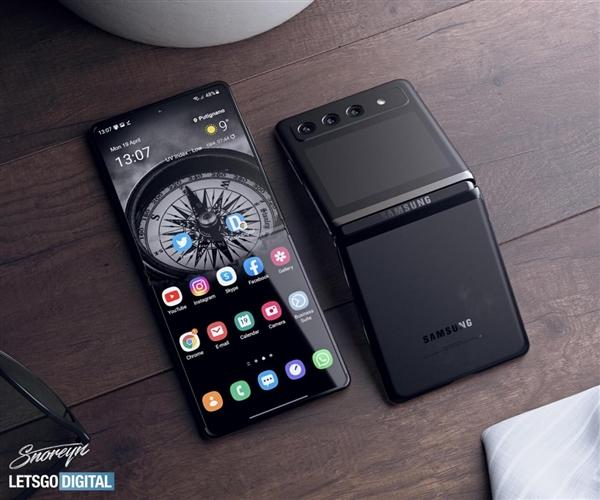 三星galaxy z flip 3外形曝光:折叠屏最优解