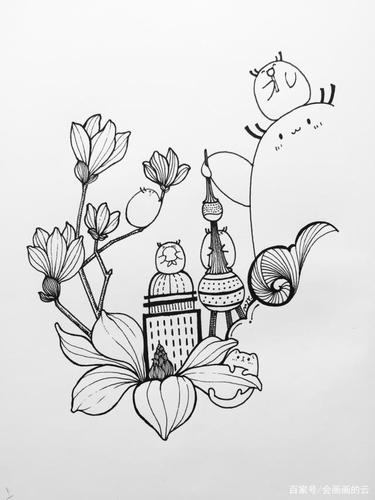 画画很难?那是你没有找对方法,简笔画线描画起来!