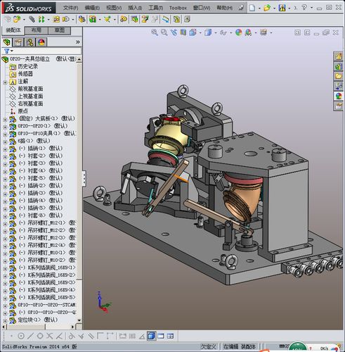 弯管液压夹具组立图3d模型机械三维模型图