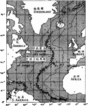 如北大西洋中脊顶部缺失层3,层2(地震纵波速度5.0～5.
