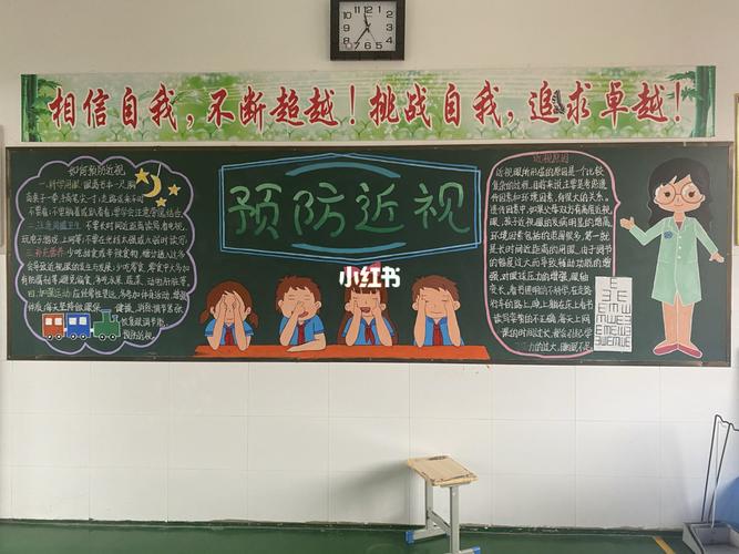 爱眼护眼,保护视力,预防近视主题黑板报_黑板报_近视