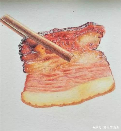 回锅肉彩铅画教程,简单详细,适合初学者!
