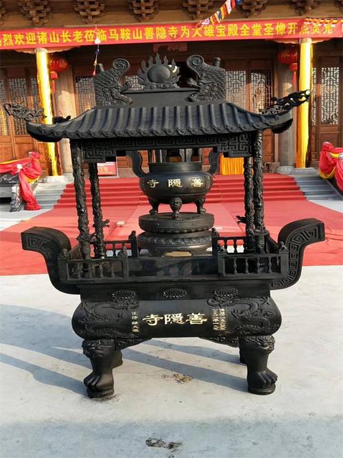 香炉定制祠堂长方形四龙柱香炉大型祠堂香炉