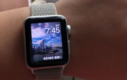 apple watch延时摄影的壁纸时间终于是对的了